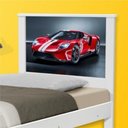 Ver imagem 4 de Cama Solteiro Carro Sport Vermelho com Colchão MDF-MDP Branco Casah