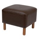 Ver imagem 1 de Puff Decorativo Verso 45x51 cm Pes Madeira Courino Tcs 721 Moll
