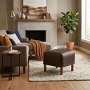 Ver mais imagens de Puff Decorativo Verso 45x51 cm Pes Madeira Courino Tcs 721 Moll