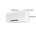 Ver imagem 7 de Armário Suspenso Cozinha Aéreo Dunk com Porta Basculante - Branco