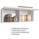Ver imagem 6 de Armário Suspenso Cozinha Aéreo Dunk com Porta Basculante - Branco