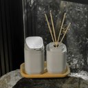 Ver imagem 4 de Porta Sabonete Líquido ou Linha Aura - Bege