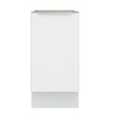 Ver imagem 2 de Balcão 40 Cm 1 Porta (sem Tampo) Branco/Branco Veludo