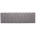 Ver imagem 3 de Cabeceira King Modulada Arredondada Cama Box Suede Cinza