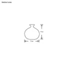 Ver imagem 2 de Vaso Decorativo de Mesa Maia Branco em Cerâmica Clássica 14x15 cm