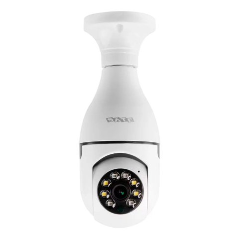 Câmera de Segurança Satellite a-CAM002 HD 2MP Wi-Fi Visão Noturna Detecção de Movimento Branco