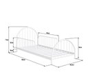 Ver imagem 4 de Cama Montessoriana Infantil em Ferro - Mini Hope:Branco