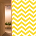 Ver imagem 6 de Papel de Parede Adesivo Chevron Amarelo e Branco Quarto Sala Auto-colante