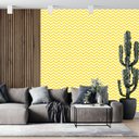 Ver imagem 4 de Papel de Parede Adesivo Chevron Amarelo e Branco Quarto Sala Auto-colante