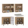Cozinha Compacta 4 Peças com Tampo 200cm Slim Luciane Móveis - 4