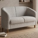 Ver imagem 2 de Poltrona Namoradeira 2 Lugares Aura 120 cm Pes Madeira Boucle Tce 1018 Moll