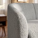 Ver mais imagens de Poltrona Namoradeira 2 Lugares Aura 120 cm Pes Madeira Boucle Tce 1018 Moll