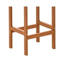 Ver imagem 5 de Kit 2 Banquetas Alta Magic Luxo Balcão Banco Pés Madeira em Madeira Maciça Premium Cor Preto