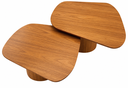 Ver imagem 4 de Mesa de Centro Orgânica Siena Duo - 60x50 e 70x50 Freijó