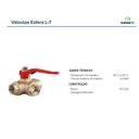 Ver imagem 3 de Válvula Esfera 3 Vias 1.1/2 Em T - Emmeti