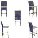 Ver imagem 5 de 3 Banqueta em Alumínio Roma Fendi Corda Náutica Tecido 7