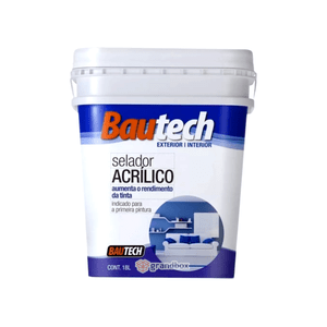 Selador Acrílico 18L Bautech Interior E Exterior