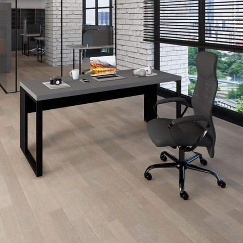 Escrivaninha Industrial 190cm X 60cm Pés Metal F5 Office