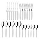Ver mais imagens de Caçarola Turim Alumínio Chumbo Antiaderente 2,8l + Faqueiro Ipanema Branco 24pc + Wok Loreto 3,3l