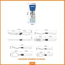 Ver imagem 4 de Caçarola Turim Alumínio Chumbo Antiaderente 2,8l + Faqueiro Ipanema Branco 24pc + Wok Loreto 3,3l