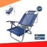 Cadeira de Praia Reclinável Azul Copacabana Cad0399 Botafogo - 6