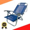 Cadeira de Praia Reclinável Azul Copacabana Cad0399 Botafogo - 1