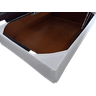 Saia Box Solteiro Branca Matelassado Serve para Cama Baú - 5