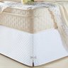 Saia Box Solteiro Branca Matelassado Serve para Cama Baú - 2