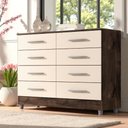 Ver imagem 3 de Comoda Raissa 8 Gav Chocolate/off White