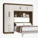 Ver imagem 3 de Guarda-Roupa Casal 5 Portas com Baú Cancun 