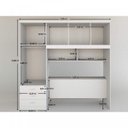 Ver imagem 2 de Guarda-Roupa Casal 5 Portas com Baú Cancun 