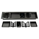 Ver imagem 4 de Calha Úmida Preta de Aço Inox 304 - Tamanho 900x184x140mm - Domum