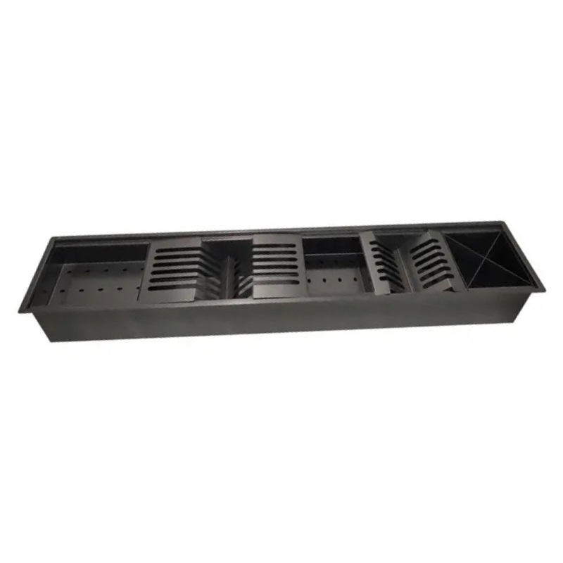Calha Úmida Preta de Aço Inox 304 - Tamanho 900x184x140mm - Domum - 1