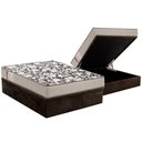Ver imagem 1 de Cama Box Baú Casal: Colchão Espuma Ortobom D26 Physical Ultra Resistente + Base CRC Suede Brown(138x