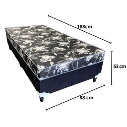 Cama Box Solteiro Conjugado Ortopédico Premium 88x188x53 - 3