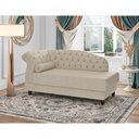 Ver imagem 2 de Chaise 160cm Esquerdo Pomme Bouclé Suave Bege - Sallar Home