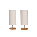 Ver imagem 1 de Kit 02 Abajur para Quarto Pé Redondo Pequeno