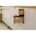 Ver imagem 5 de Balcão de Cozinha Modulado Selena C/ 3 Porta e 2 Gavetas S/ Tampo 120cm Jequitiba/off White Fosco