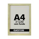 Ver imagem 1 de Kit 03 Moldura A4 21x30cm com Fundo Quarto Sala Certificado Alvara Quadro Decorativo Cor:carvalho