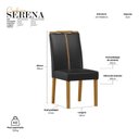 Ver imagem 3 de Kit c/2 Cadeiras Serena Desm. New Ceval Ype/AL10