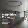 Perfil Magnético Curve Led 60cm Sobrepor + Spots + Difusas + Fonte 100w - 6