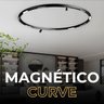 Perfil Magnético Curve Led 60cm Sobrepor + Spots + Difusas + Fonte 100w - 5