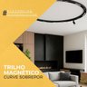 Perfil Magnético Curve Led 60cm Sobrepor + Spots + Difusas + Fonte 100w - 2