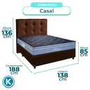 Ver imagem 3 de Kit Cama Box + Cabeceira + Colchão Casal Molas Ensacadas - Petrus - Paropas