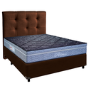 Ver imagem 1 de Kit Cama Box + Cabeceira + Colchão Casal Molas Ensacadas - Petrus - Paropas