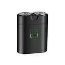 Ver imagem 1 de Kit 3 Aparadores Portáteis Kemei Professional W301 Mini Barbeadores Elétricos À Prova D'água:preto/ú