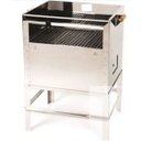 Ver imagem 1 de Churrasqueira Inox Aberta Grande 58x50x87 Pés 36 Cm