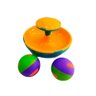 Brinquedo Infantil Gira Ball Pião Chocalho Colorido Jpbrink - 2