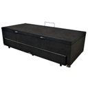 Ver imagem 2 de Bicama Box Baú Solteiro 88x188 com Cama Auxiliar de Molas Ensacadas 3x1 Suede Preto