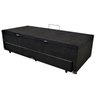 Bicama Box Baú Solteiro 88x188 com Cama Auxiliar de Molas Ensacadas 3x1 Suede Preto - 2